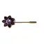 Otto Schumacher Crystal Flower Stock Pin Purple/Gold